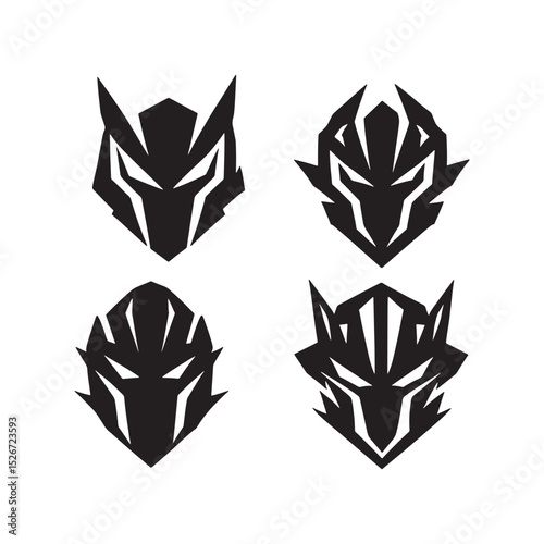 Abstract Tribal Mask and Logo Designs