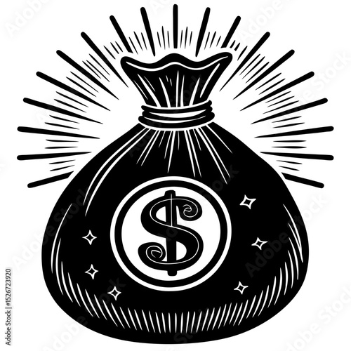 "Money Bag Illustration"