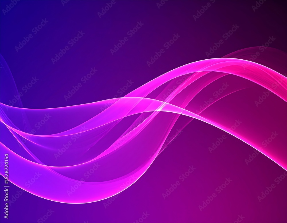 Naklejka premium Pink Purple Abstract Wave Background.