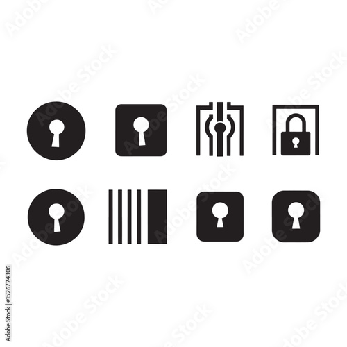 Diverse User Interface and Security Icons