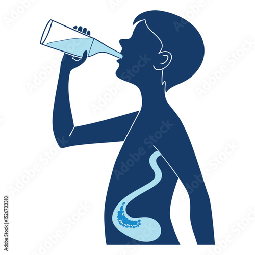Person drinking water, showing internal body hydration and wellness