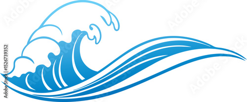 Ocean Wave Vector Art Design