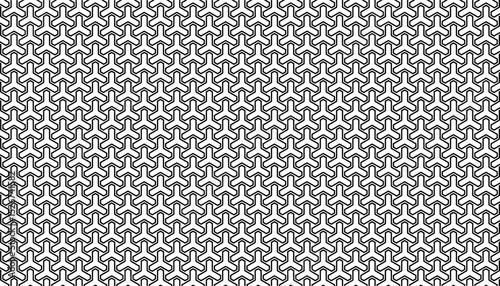 Black and white seamless geometric pattern for sporty and modern background. Easily resized and recoloured at your discretion. Vector Format Illustration 
