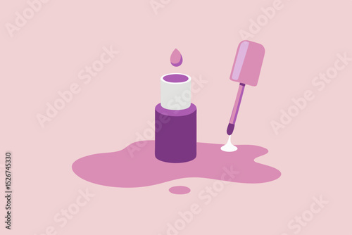 pink nail polish