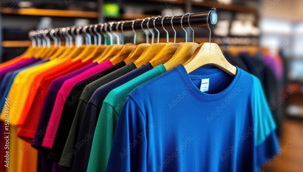 Obraz premium Vibrant T-Shirt Collection on Display