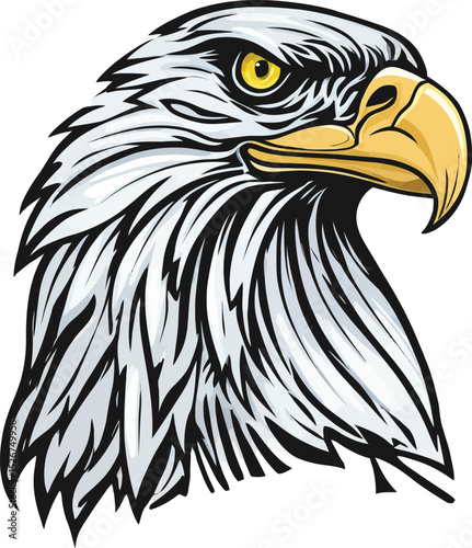 Eagle Head Mascot Vector