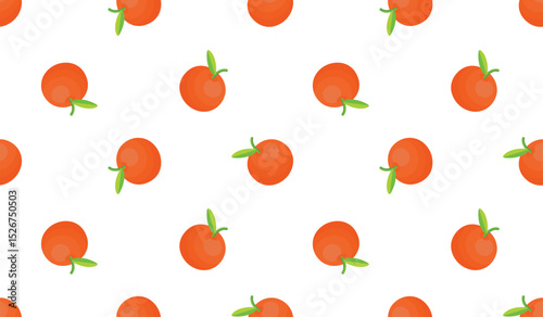 Seamless pattern with orange fruit.