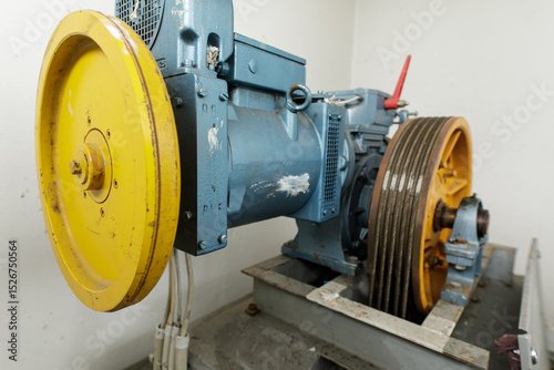 Detailed view of an industr...