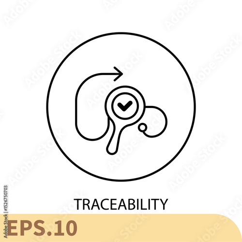 traceability icons  symbol vector elements for infographic web