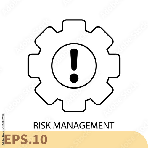 risk management icons  symbol vector elements for infographic web