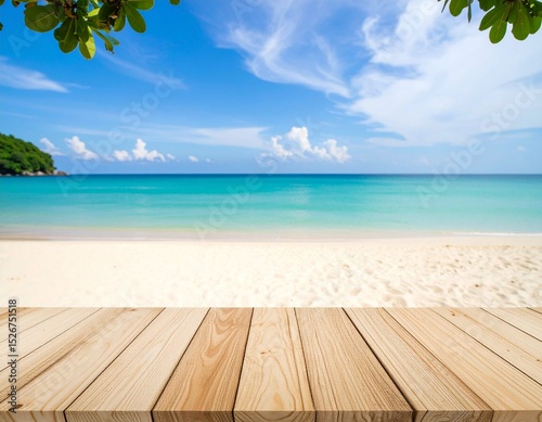 Image for displacing product with beach background
