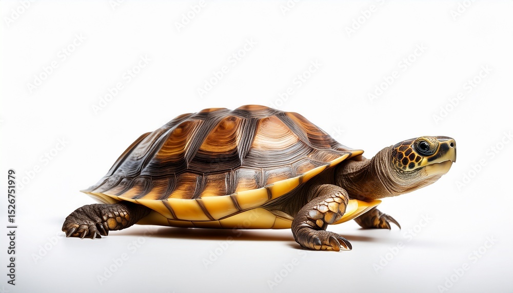 Fototapeta premium Closeup Yellowfooted Tortoise, Reptile, Shell, Nature, Wildlife, Animal, Pet, Carapace, Plastron, Tr
