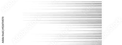 Comic strip horizontal motion lines. Anime comics book hero speed or fight action texture rays. Manga superhero cartoon explosions drawing background. Vector illustration.
