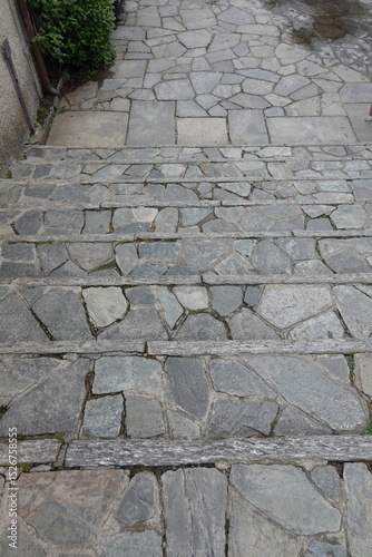 Wallpaper Mural Flagstone patio stairsteps in Europe Torontodigital.ca