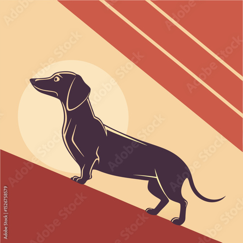 vector illustration of a red fox