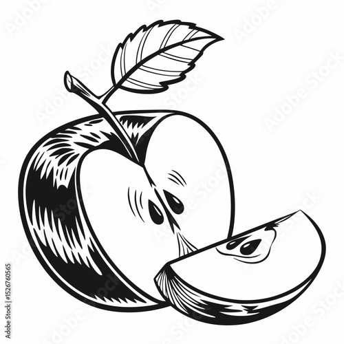 black and white ambrosia apple 