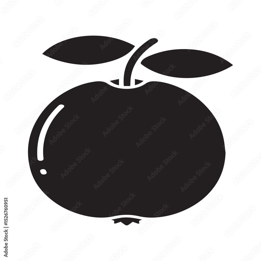 Fototapeta premium vector illustration of an apple