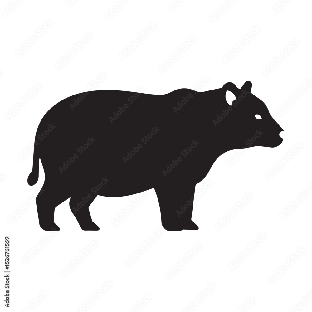 Obraz premium silhouette of a bear