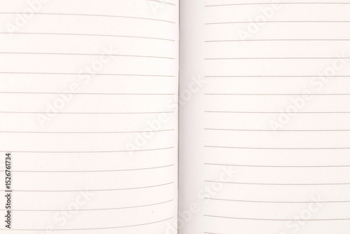 Ruled paper notebook page, macro.