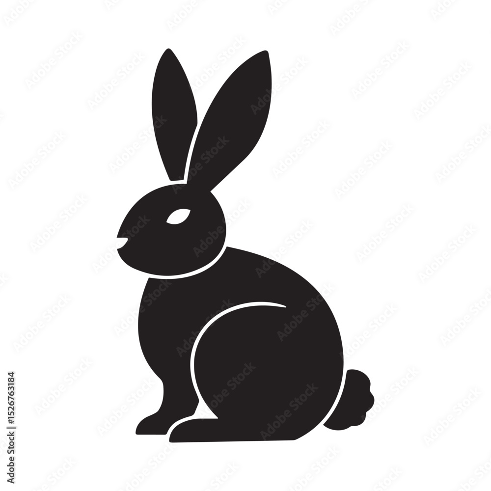 Obraz premium rabbit silhouette art
