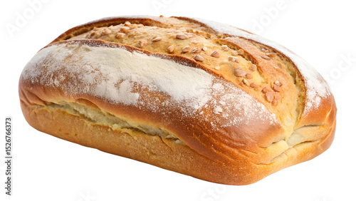 bread on white background