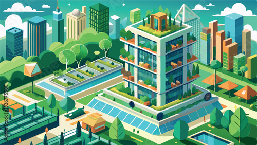 Optimistic Green Vector Design of Sustainable City Farming  