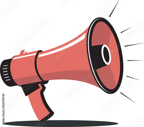 megaphone on white background