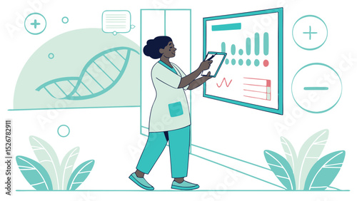 Sterile Greens Vector Design of Personalized Healthcare Technology  