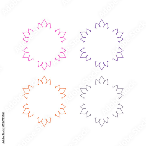 Natural Mandala Ayurveda Resort Sign Symbol Logo
