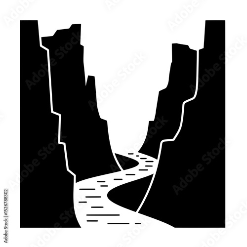 Canyon Silhouette: A dramatic silhouette of a grand canyon. The stark contrast and strong lines of the image capture the raw beauty and timelessness of the landscape.
