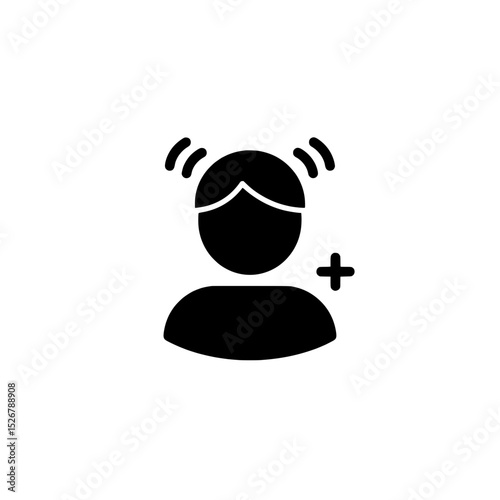 New Contact Icon: A simple and clean icon representing a new contact, ideal for user interface and design projects.