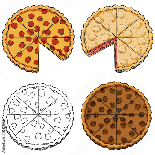 Sweet chocolate biscuits cookies tasty food isolated icon sketch outline drawing doodle graphic logo design sugar dessert pastry bakery candy bar flat cartoon vector sticker