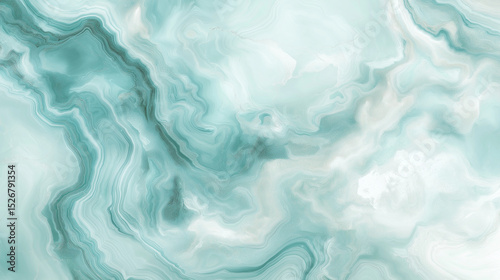 Abstract teal marble texture digital art depicting a fluid and organic design element