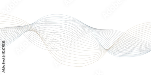 modern striped brown soft line white gray wavey curve line minimal concept creativity elegant graphic design use for banner, wallpaper, poster, web vector illustration.