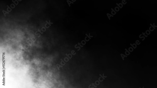 smoke on black background