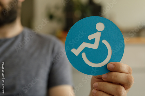 Image of a person holding a...