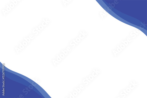 blue corner design
