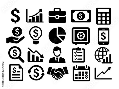 Untitled-8.aiFinance Icons Set Business Banking Money Investment Growth Chart Dollar Sign Banking Finance Investment Banking Finance Icons Set Business Banking Money Investment Growth Chart Dollar Sig