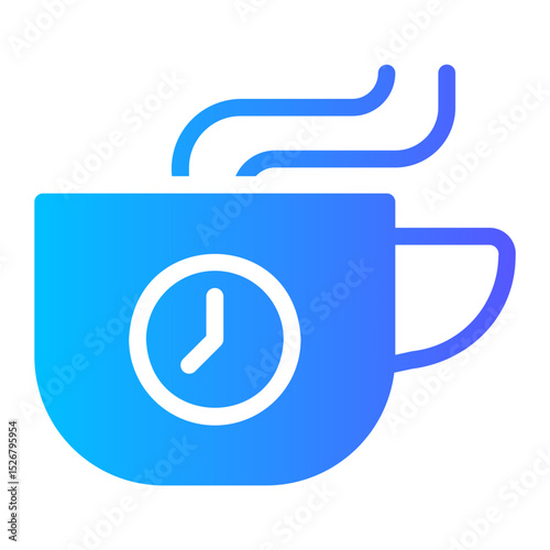 coffee break gradient icon