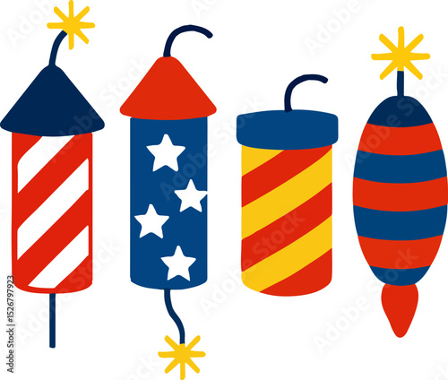Fourth of July fireworks illuminate the American flag, a patriotic celebration of freedom