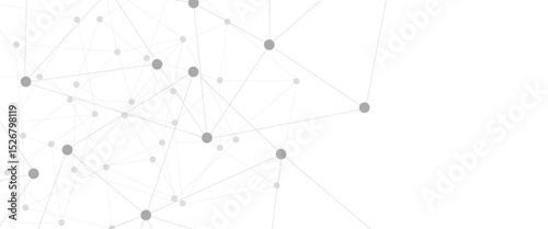 Abstract technology dot and line connection digital hi tech design concept background. Space for text. Vector illustration