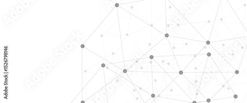  Abstract technology dot and line connection digital hi tech design concept background. Space for text. Vector illustration