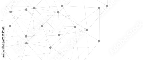  Abstract technology dot and line connection digital hi tech design concept background. Space for text. Vector illustration