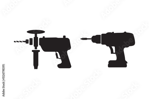 Drill Tool Silhouettes
