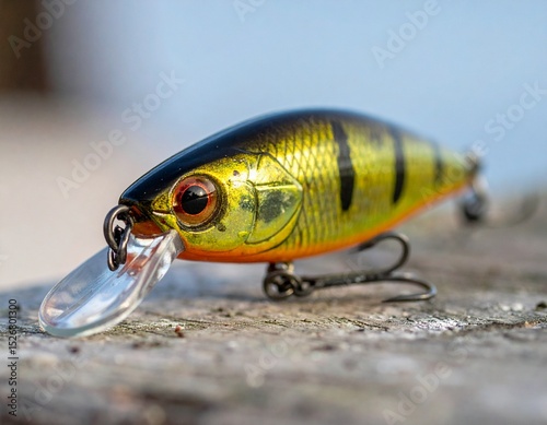 green swim bait fishing lure for bass fishing  photo