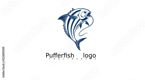 Wallpaper Mural Stylish pufferfish logo vector illustration in playful design. Best for tropical branding visuals, pet shop identity, seafood labels, and editable marine animal digital templates.

 Torontodigital.ca