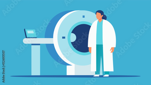 The person undergoing the MRI scan may wear a hospital gown or comfortable clothing without metal zippers or buttons as these can interfere with the magnetic field and affect the. Vector illustration