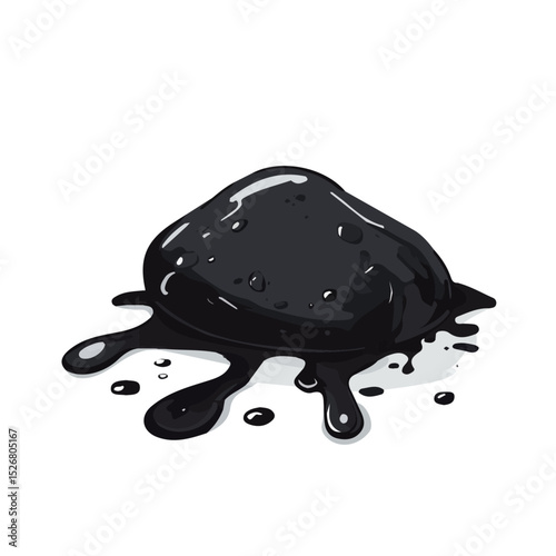 2D flat Tar vector illustration, isolated on a white background.