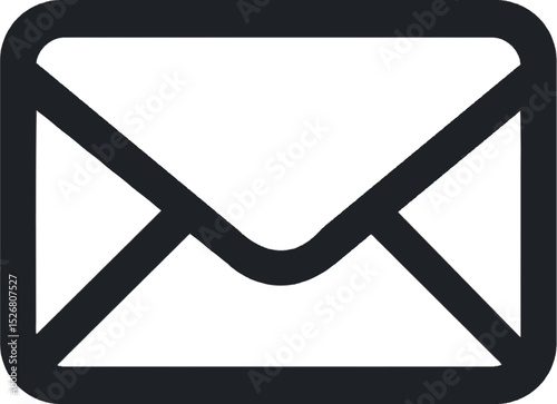 black envelope image icon