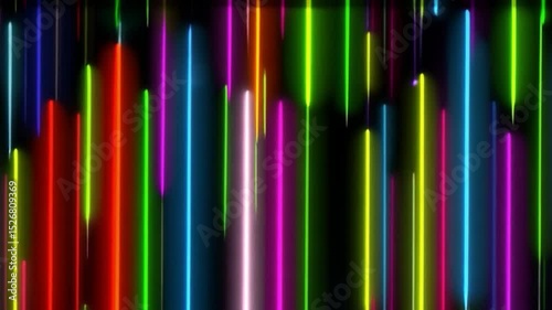 Vibrant Neon Lights Abstract Background